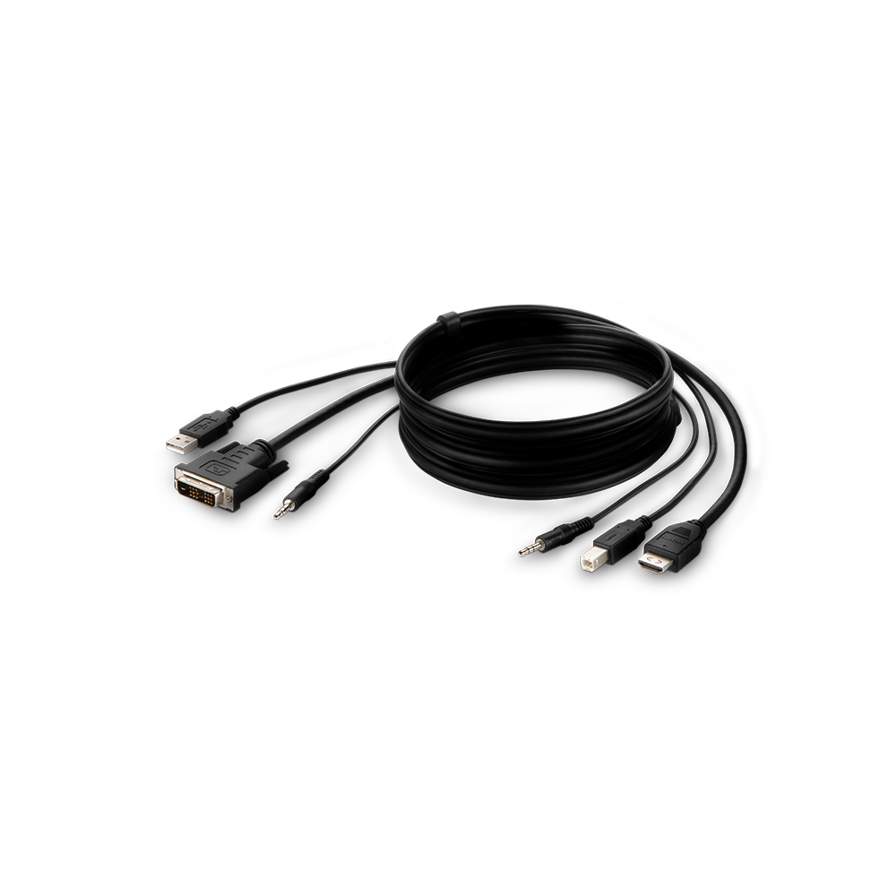 Belkin F1DN1CCBL-DH6t KVM cable Black 1.8 m - Image 1