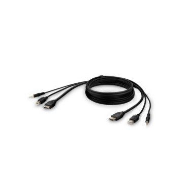 Belkin F1DN1CCBL KVM cable Black 3 m - Thumbnail 2