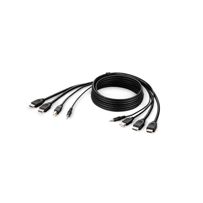 Belkin F1DN2CCBL-HH10t KVM cable Black 3 m - Thumbnail 2