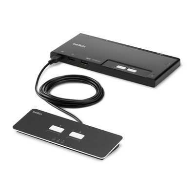 Belkin F1DN202MOD-BA-4 KVM switch Black - Thumbnail 2