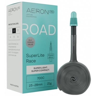 Aeron TPU Road SuperLite Race 700c Inner Tube Presta Valve