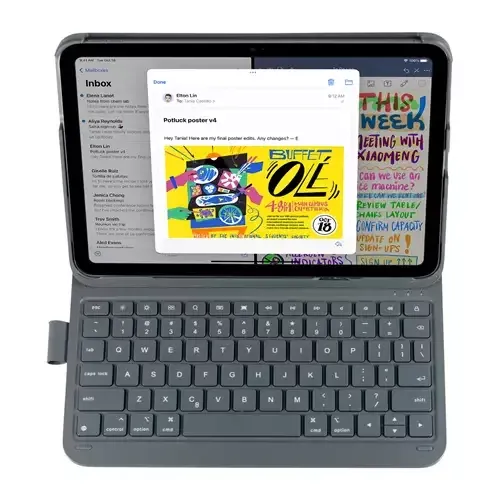 DEQSTER Slim PRO Keyboard for iPad 10.9" (10th Gen.) iPad Air 11" (4th/5th Gen.) and iPad Pro 11" QWERTY Layout - Image 1