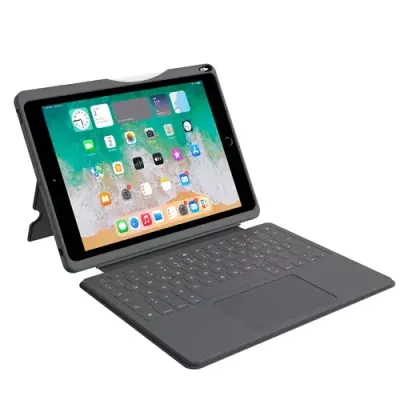 DEQSTER Smart Rugged Touch PLUS Keyboard for iPad 10.2" (7th/8th/9th Gen.), QWERTY Layout - Thumbnail 2
