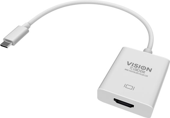 Vision TC-USBCHDMI USB graphics adapter 3840 x 2160 pixels White - Thumbnail 2