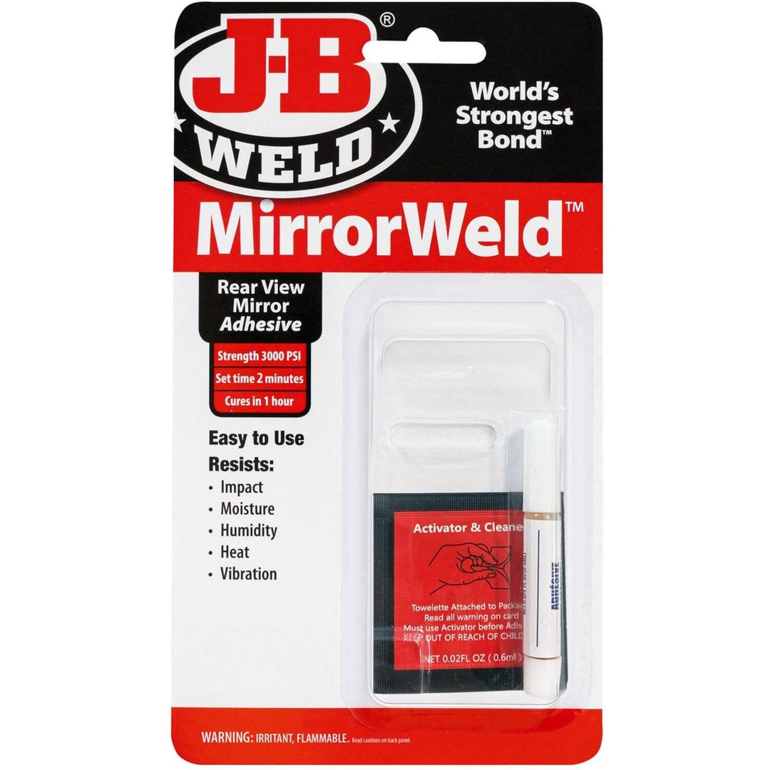 J-B Weld MirrorWeld Rear-View Mirror Adhesive 2 g - Neutral - Image 1
