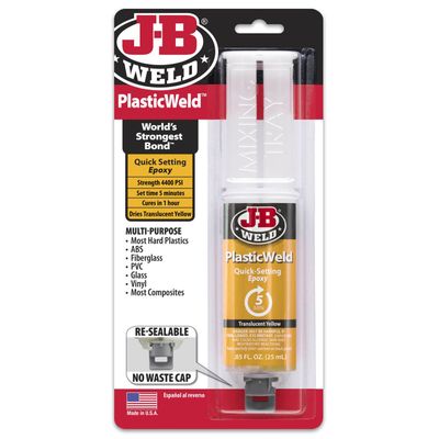 JB Weld PlasticWeld 5 Minute Epoxy Adhesive 25ml