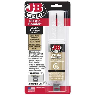 J-B Weld PlasticBonder Syringe Tan 25ml