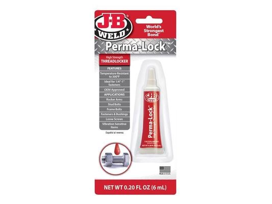 J-B Weld Perma-lock High High Strength Threadlocker 6ml - Grey - Thumbnail 2