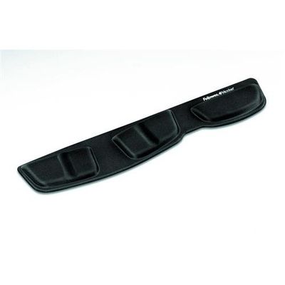 Fellowes Keyboard Wrist Rest - Health-V Wrist Rest with Antibacterial Protection - Ergonomic Wrist Support for Computer, Laptop, Home Office Use - Black