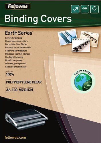 Fellowes 5361401 binding cover A4 Polypropylene (PP) Transparent 100 p - Image 1