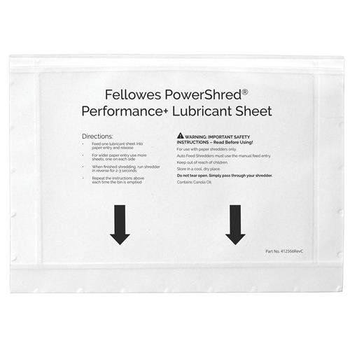 Fellowes 4025601 paper shredder accessory 10 pc(s) Lubricant sheets - Image 1