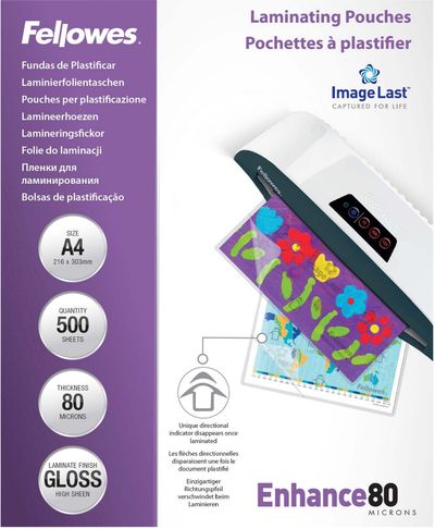 Fellowes LAM POUCH 160MIC A4 PK500