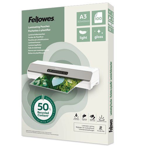 Fellowes 100142988 laminator pouch 100 pc(s) - Image 1