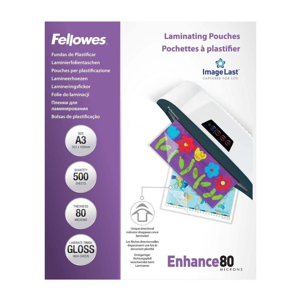 Fellowes LAM POUCH 160MIC A3 PK500 - Image 1