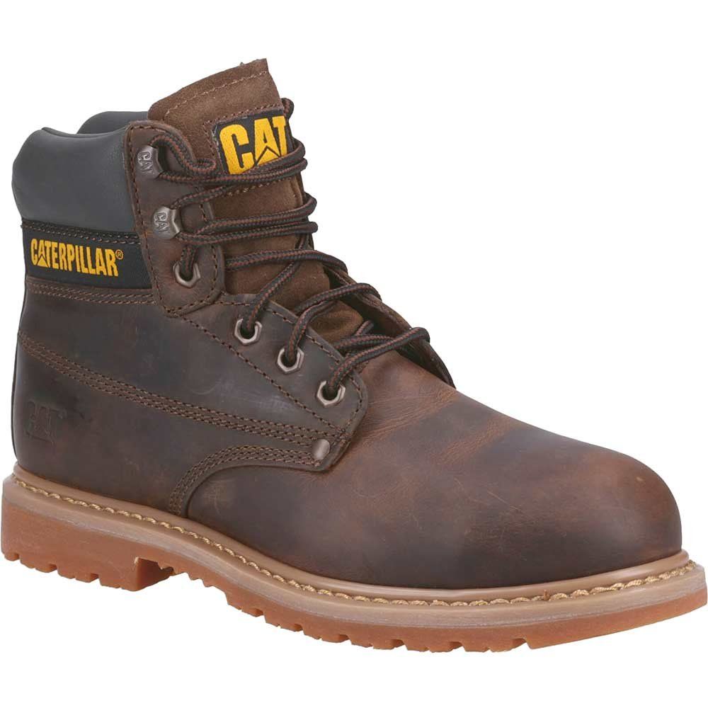 Caterpillar Powerplant GYW Safety Boot Brown Size 6 - Image 1