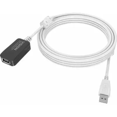 Vision TC 5MUSBEXT+ USB cable USB 2.0 5 m USB A 0.48 Gbit/s White