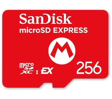 SANDISK microSD Express Memory Card for Nintendo Switch 2 - 256 GB, Red