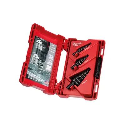 Milwaukee 3Pc Step Drill Set (4-12Mm, 4-20Mm, 6-35Mm) | 48899399 | Euro Car Parts
