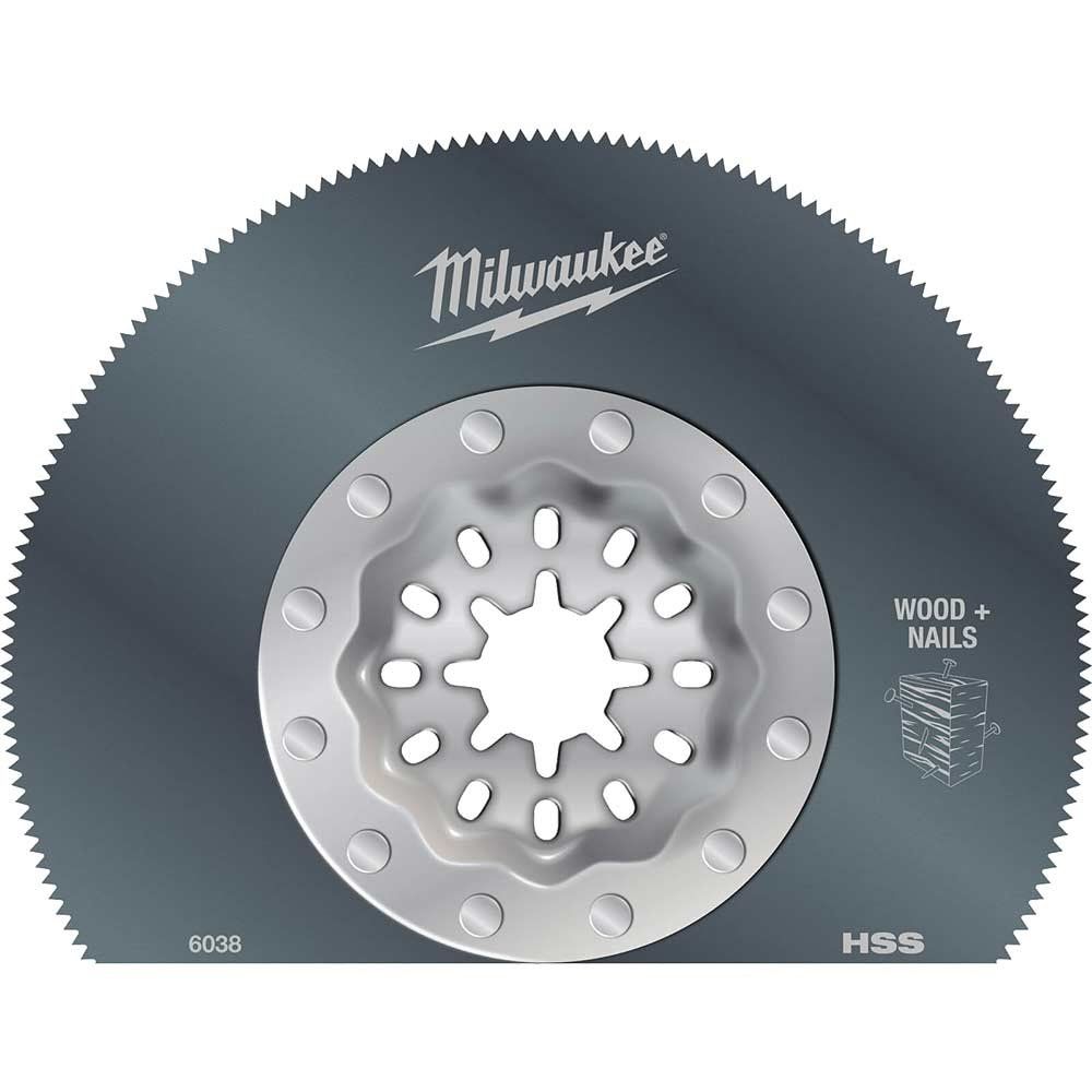Milwaukee Starlock Oscillating Multi Tool Segment Saw Blade 85mm Pack of 1 - Image 1