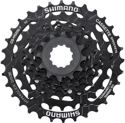 Shimano HG200 7 Speed Cassette 12-32T Black - Thumbnail 2