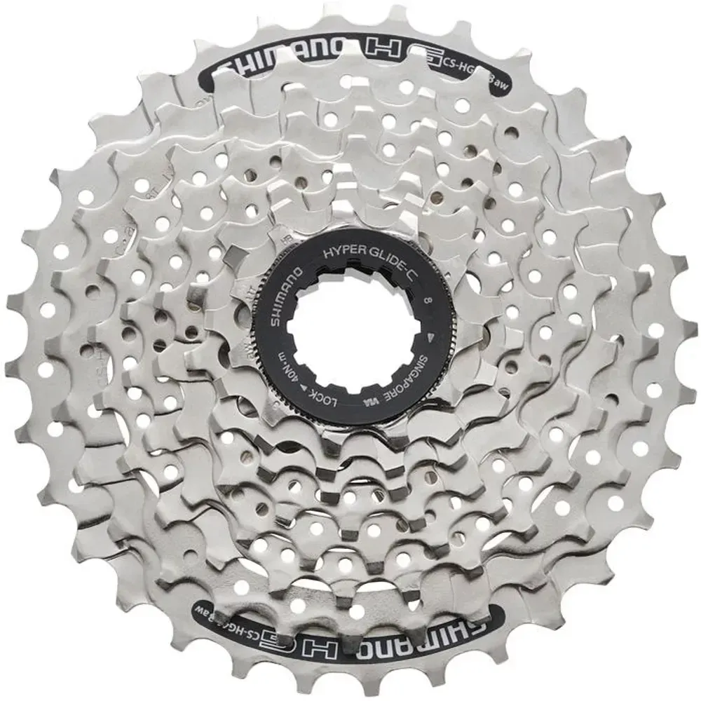 Shimano HG41 8 Speed Cassette Silver - Image 1