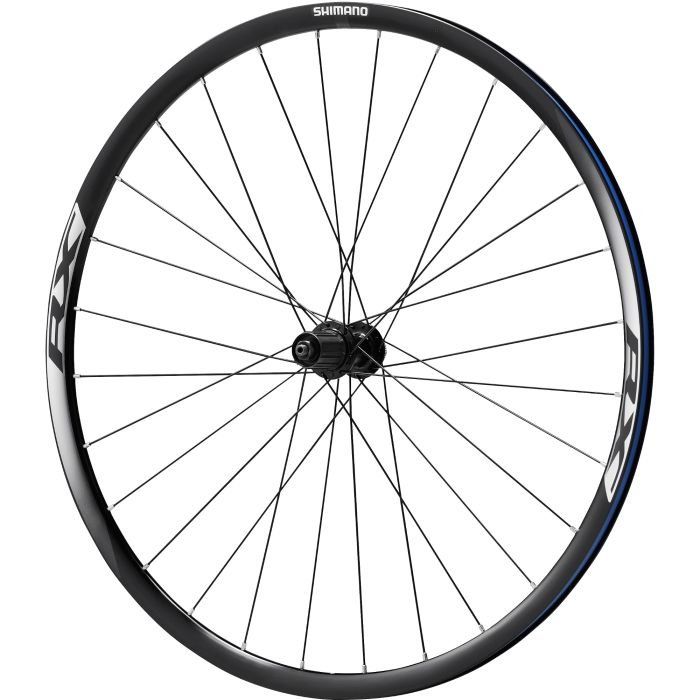 Shimano WH-RX010 Disc Road Wheel, Clincher 24 mm, 11-Speed, Black, Rear - Image 1