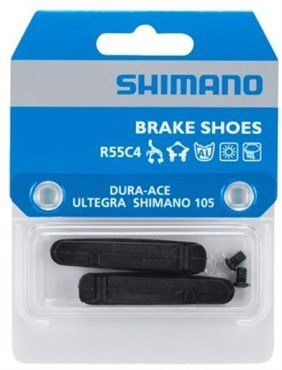 Shimano BR-9000 R55C4 cartridge-type brake inserts and fixing boltspair