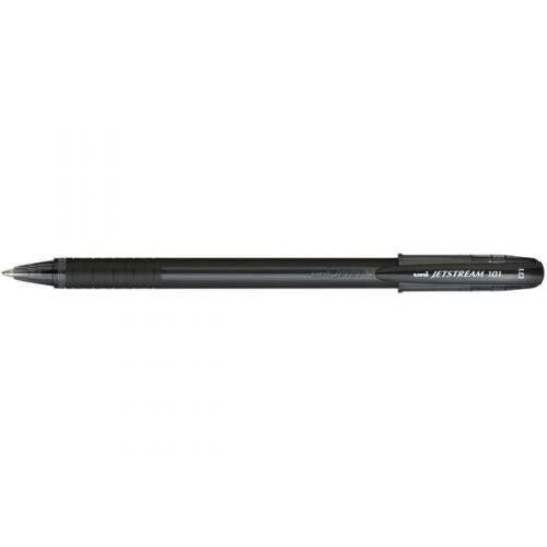 uni-ball Jetstream 101 Capped 1.0 SX-101-10 Black (Pack 12) 120972000 - Image 1