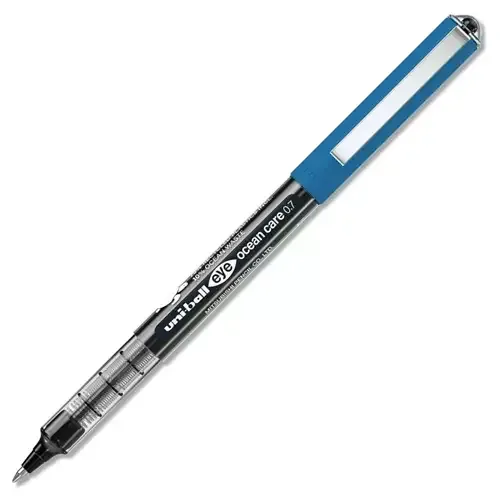 uni-ball Eye Fine UB-157ROP Ocean Care Liquid Ink Rollerball Pen 0.7mm Tip 0.5mm Line Black (Pack 12) - 274399000 - Image 1