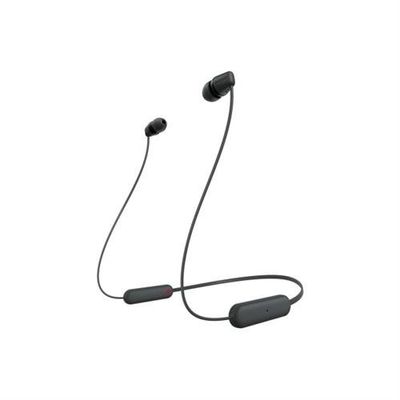 SONY WI-C100 Wireless Bluetooth Earphones - Black, Black