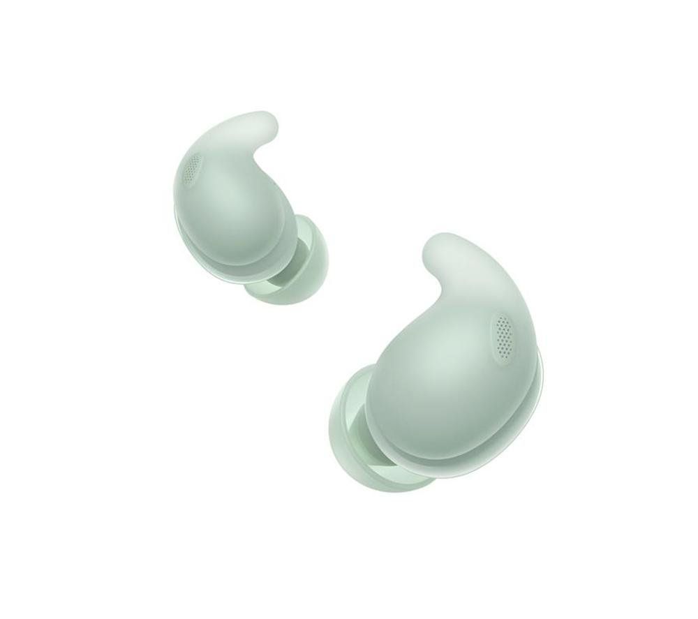SONY LinkBuds Fit Wireless Bluetooth Noise-Cancelling Earbuds - Green, Green - Image 1
