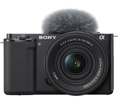 SONY Alpha ZV-E10K Mirrorless Vlogging Camera with E PZ 16-50 mm f/3.5-5.6 OSS II Lens, Black
