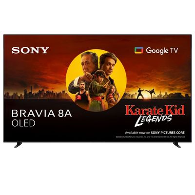 77" SONY BRAVIA 8A OLED 4K HDR AI Smart TV - K77XR8AB, Silver/Grey