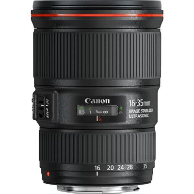 CANON EF 16-35 mm f/4L USM IS Wide-angle Zoom Lens, Black