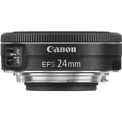 CANON EF-S 24 mm f/2.8 STM Pancake Lens, Black