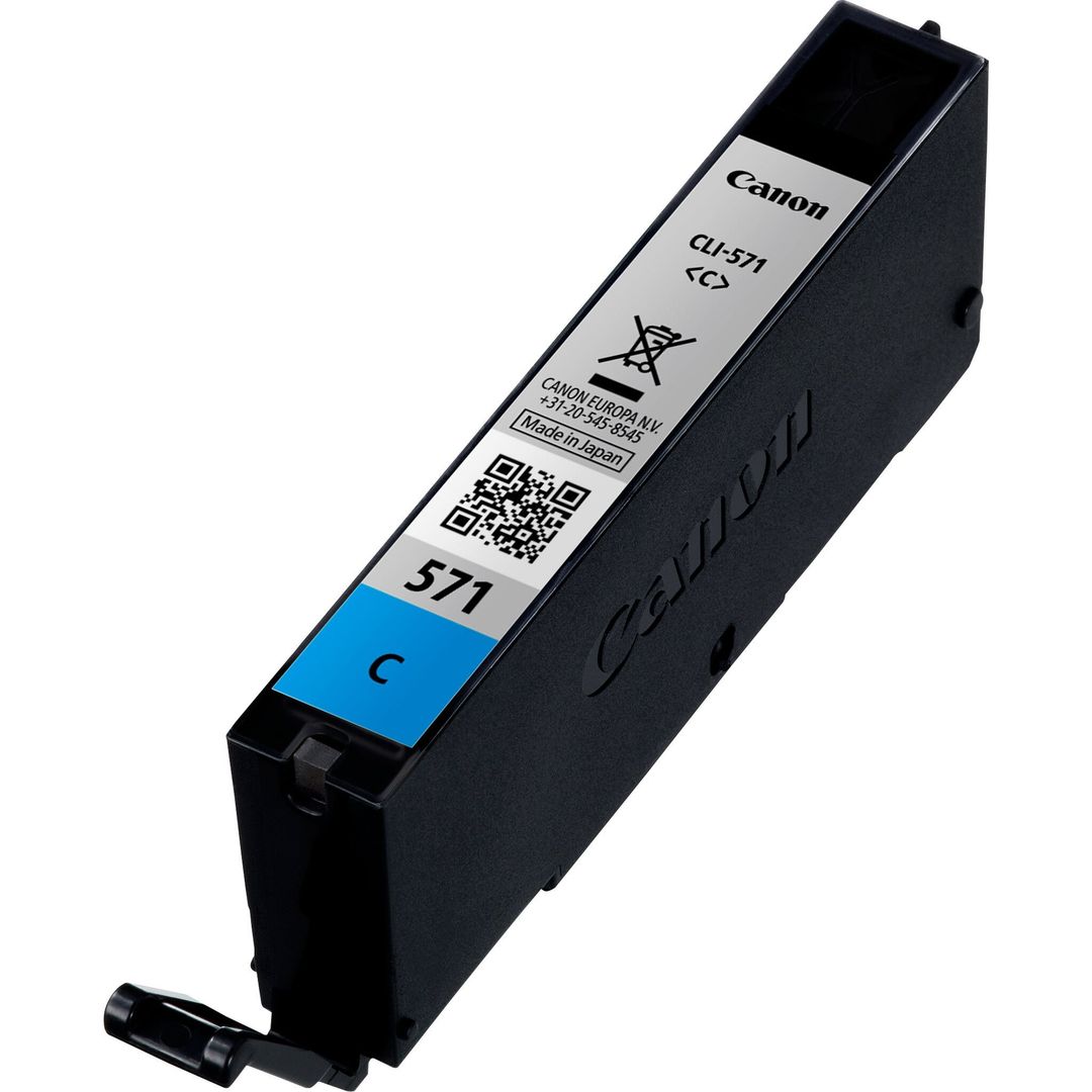 Canon 0386C001/CLI-571C Ink cartridge cyan. 311 pages ISO/IEC 24711 17 - Image 1