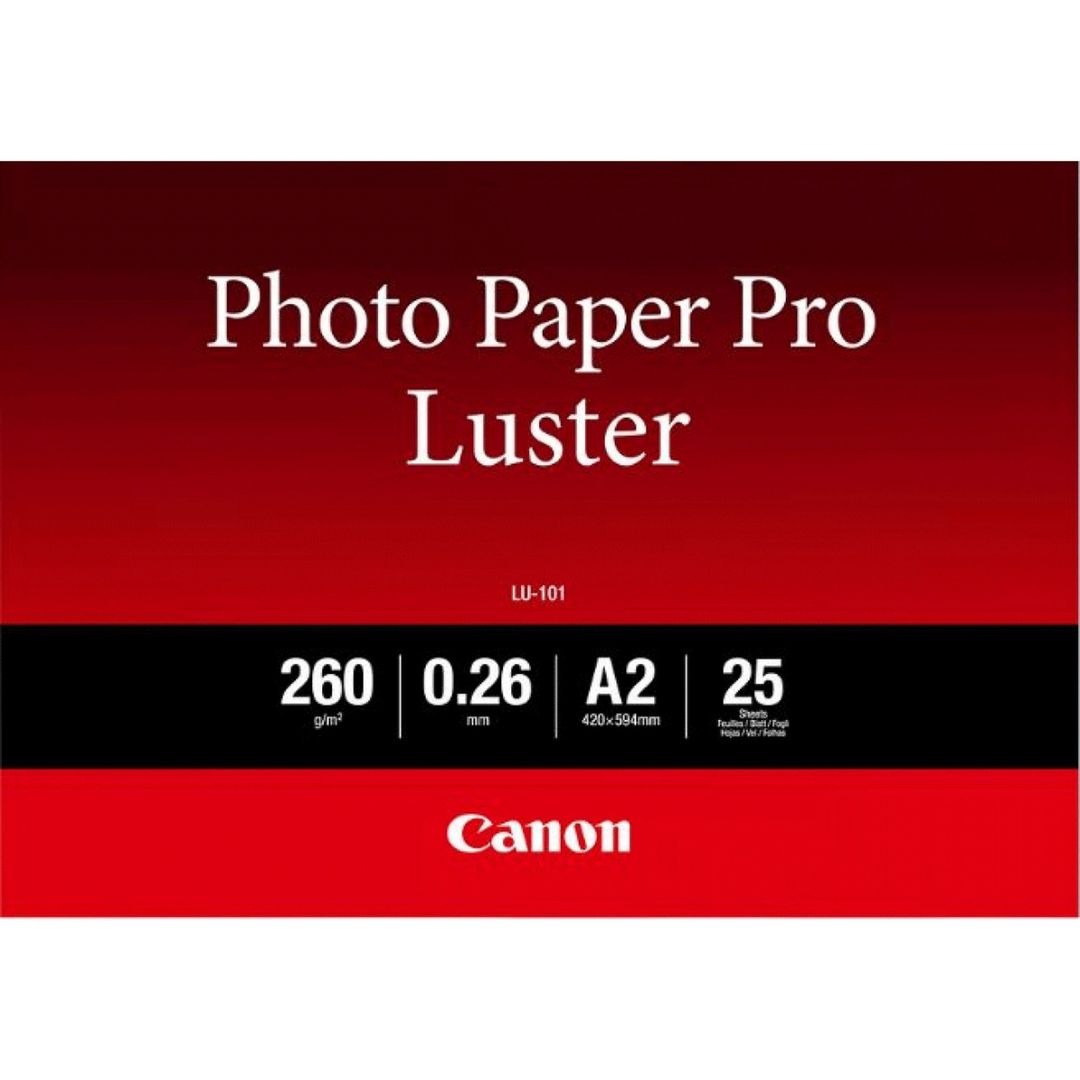 Canon LU-101 Luster Photo Paper Pro A2 - 25 Sheets - Image 1