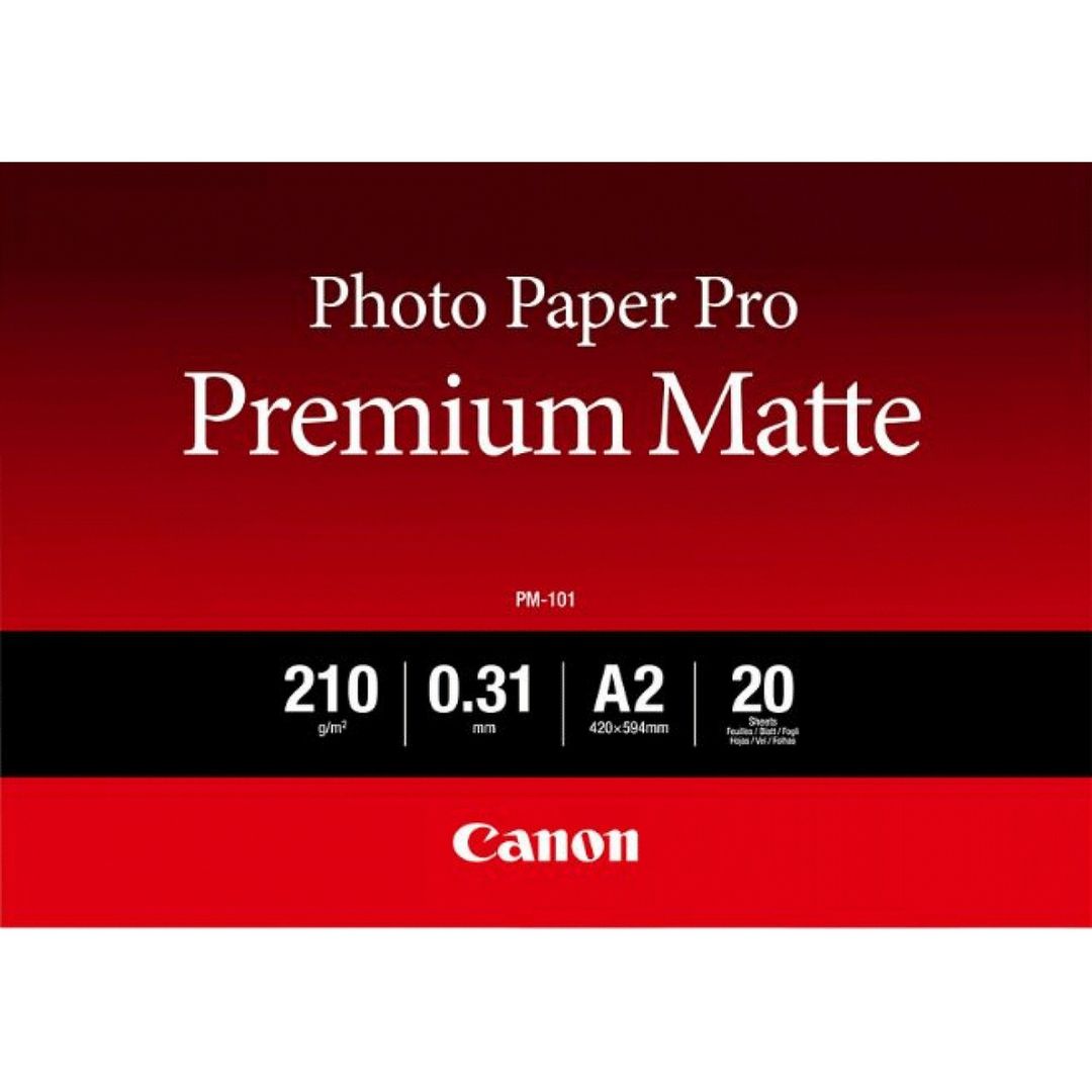 Canon PM-101 Premium Matte Photo Paper A2 - 20 Sheets - Image 1
