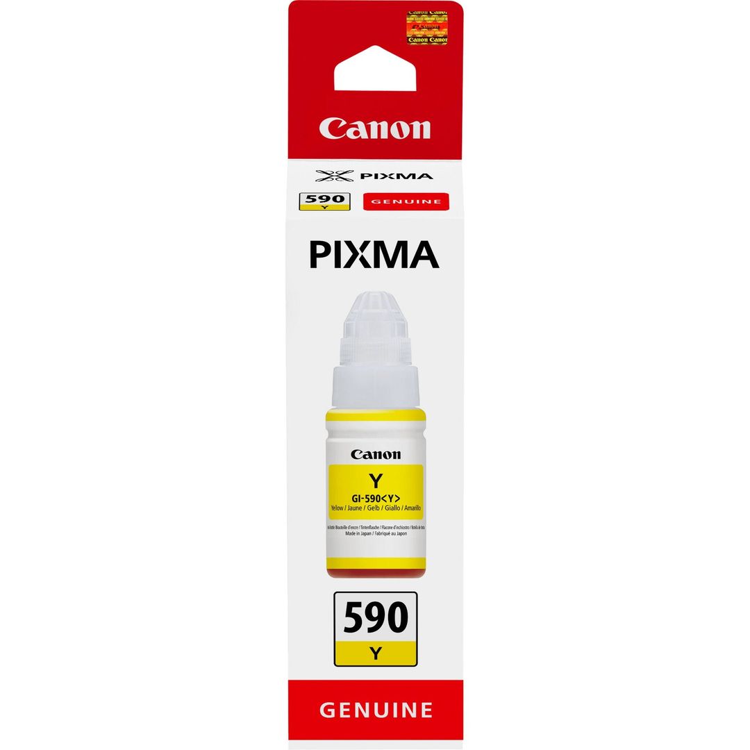 CANON GI-590Y Yellow Ink Bottle, Yellow - Image 1