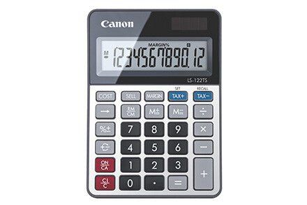 Canon LS-122TS calculator Desktop Display Grey - Thumbnail 2