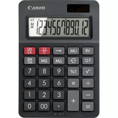 Canon AS-120 II calculator Desktop Display Black - Thumbnail 2