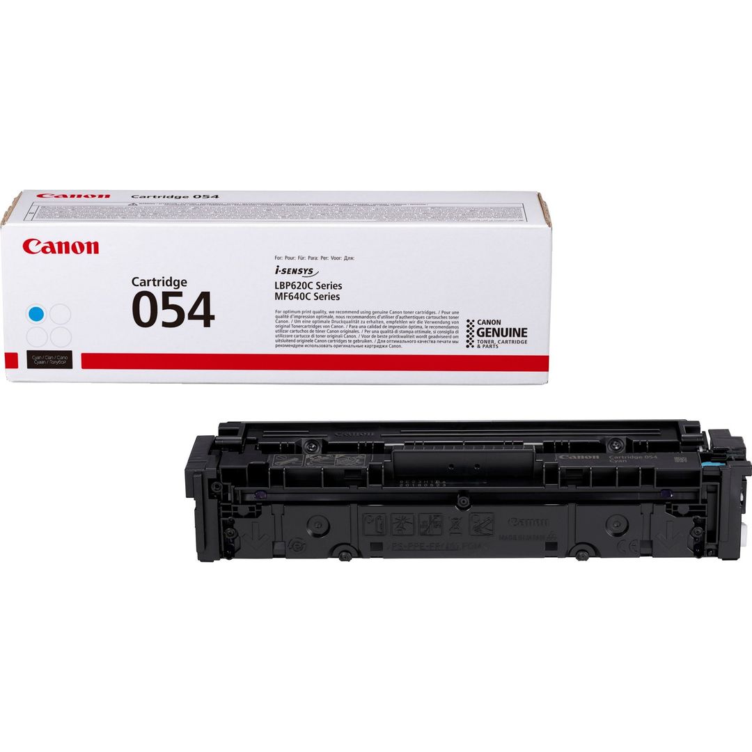 Canon 054 Toner Cartridge, Cyan - Image 1