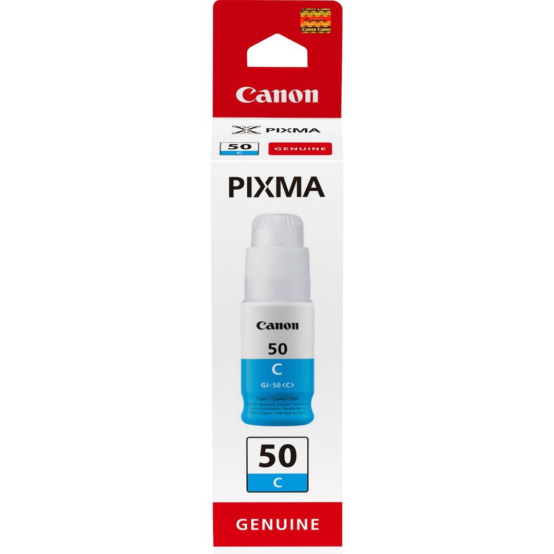 Canon GI-50 C, High Yield, Ink Bottle, Cyan - Image 1