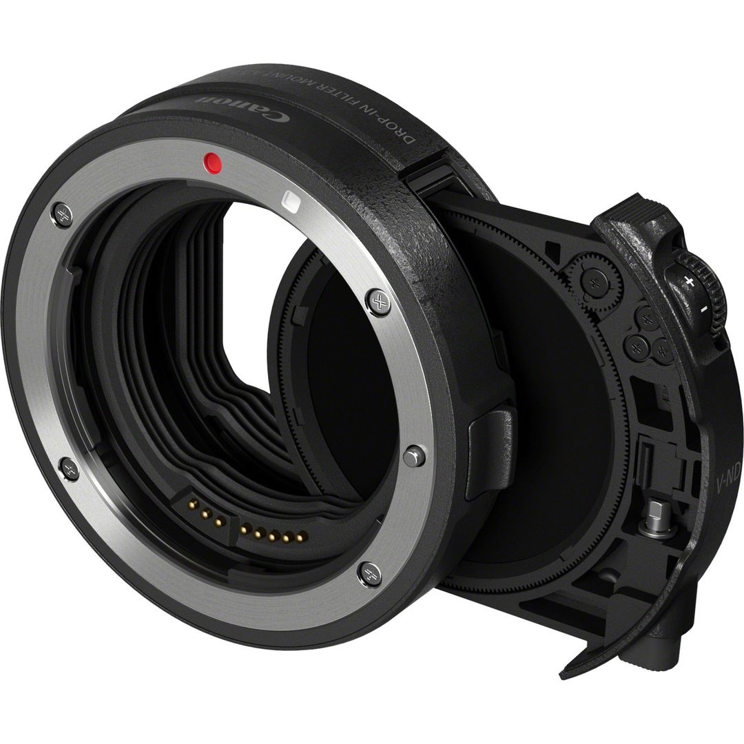 CANON EF-EOS R Drop-in Filter Mount Adapter with Drop-in Variable ND Filter A, Black - Image 1