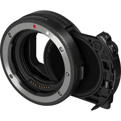 CANON EF-EOS R Drop-in Filter Mount Adapter with Drop-in Variable ND Filter A, Black