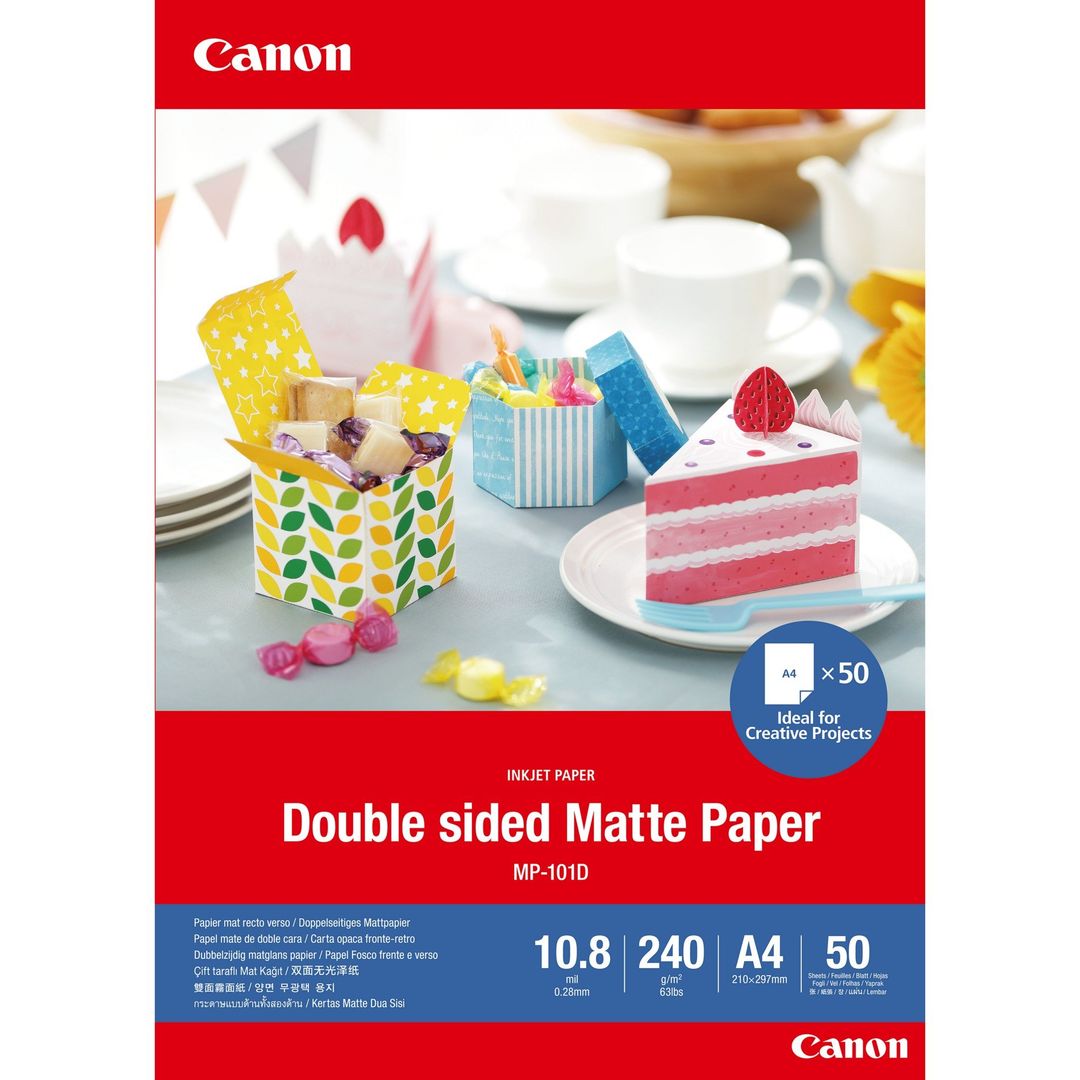 Canon MP-101D Double-sided Matte Paper, A4, 50 sheets - Image 1