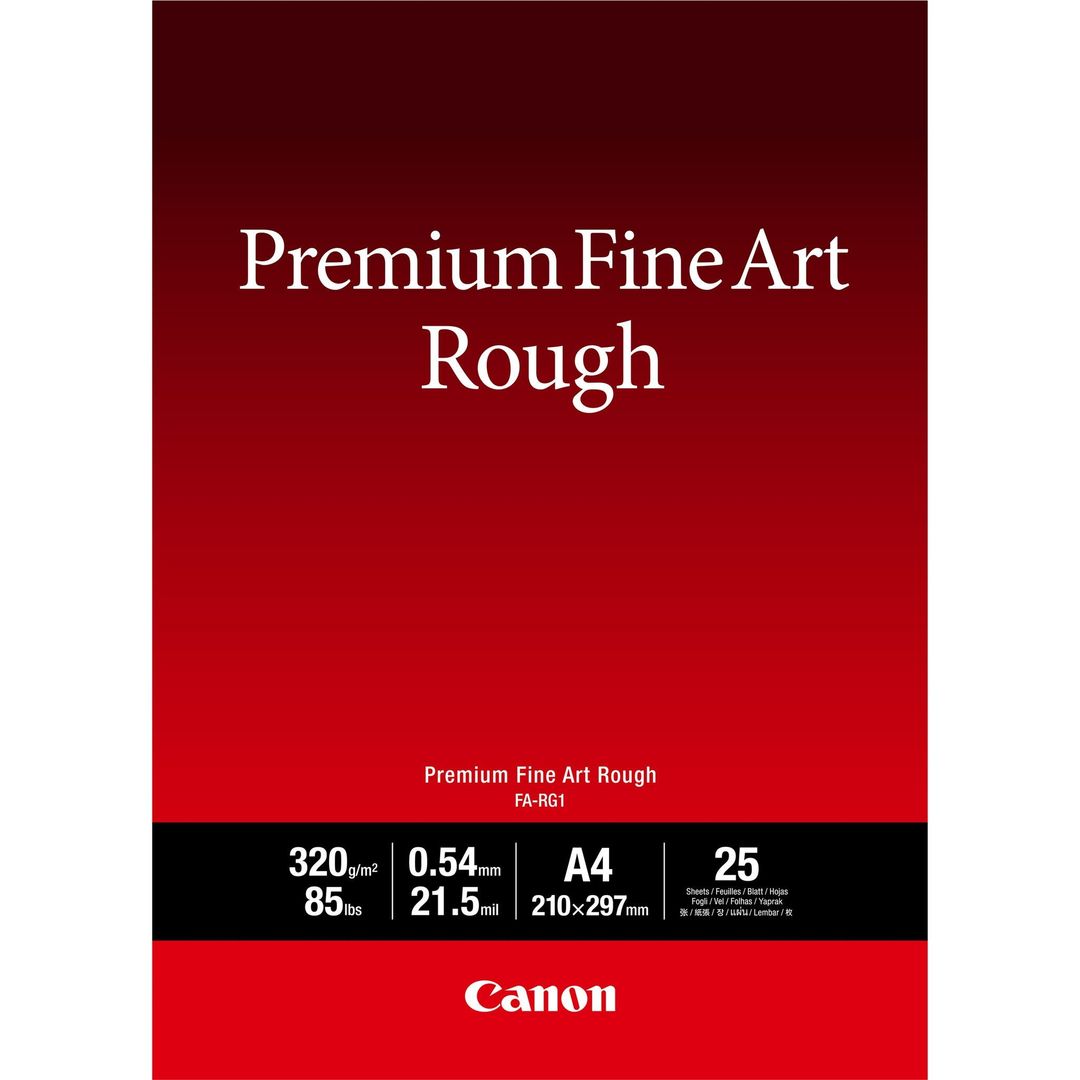 Canon FA-RG1 Premium Fine Art Rough Paper. A4. 25 sheets - Image 1