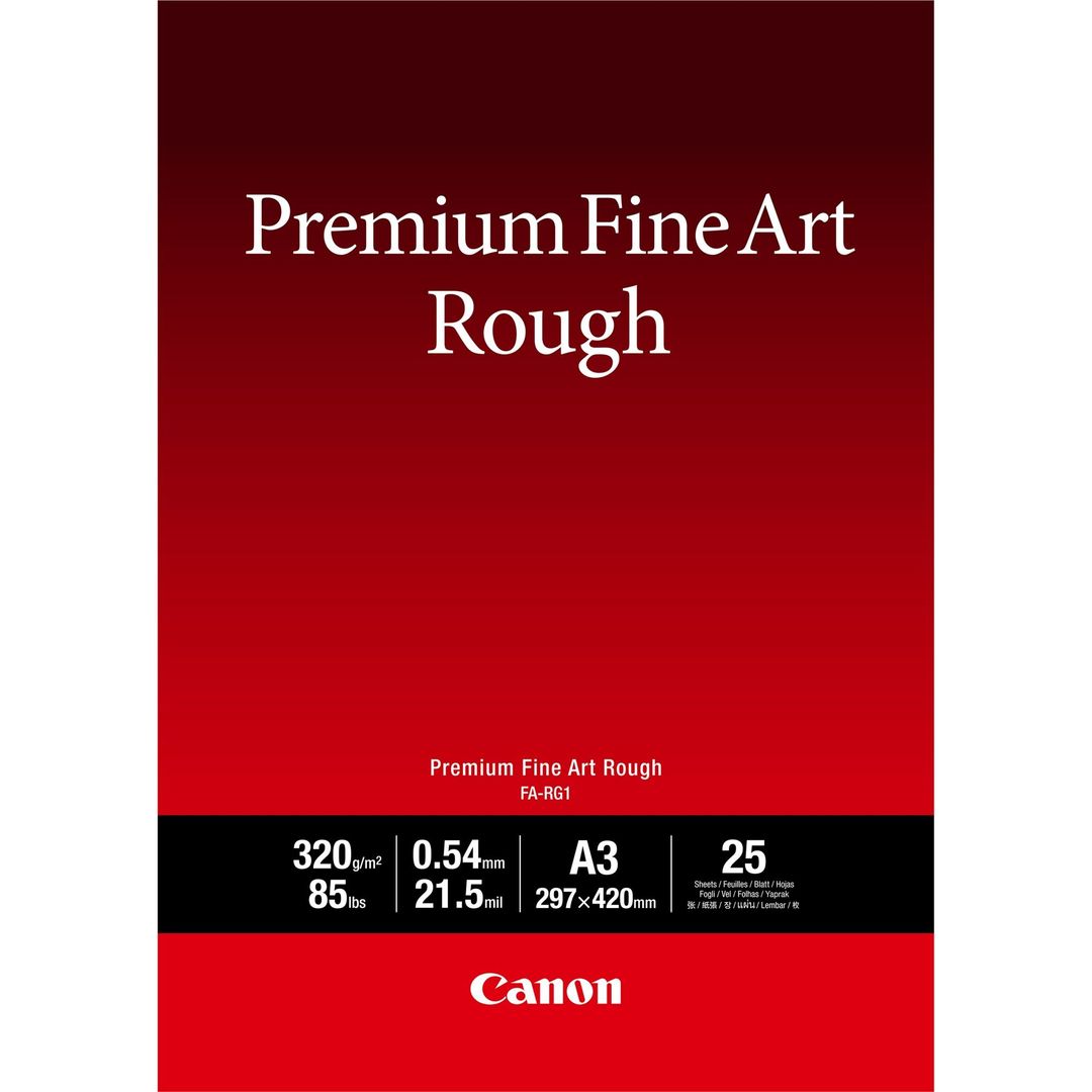 Canon FA-RG1 Premium Fine Art Rough Paper, A3, 25 sheets - Image 1