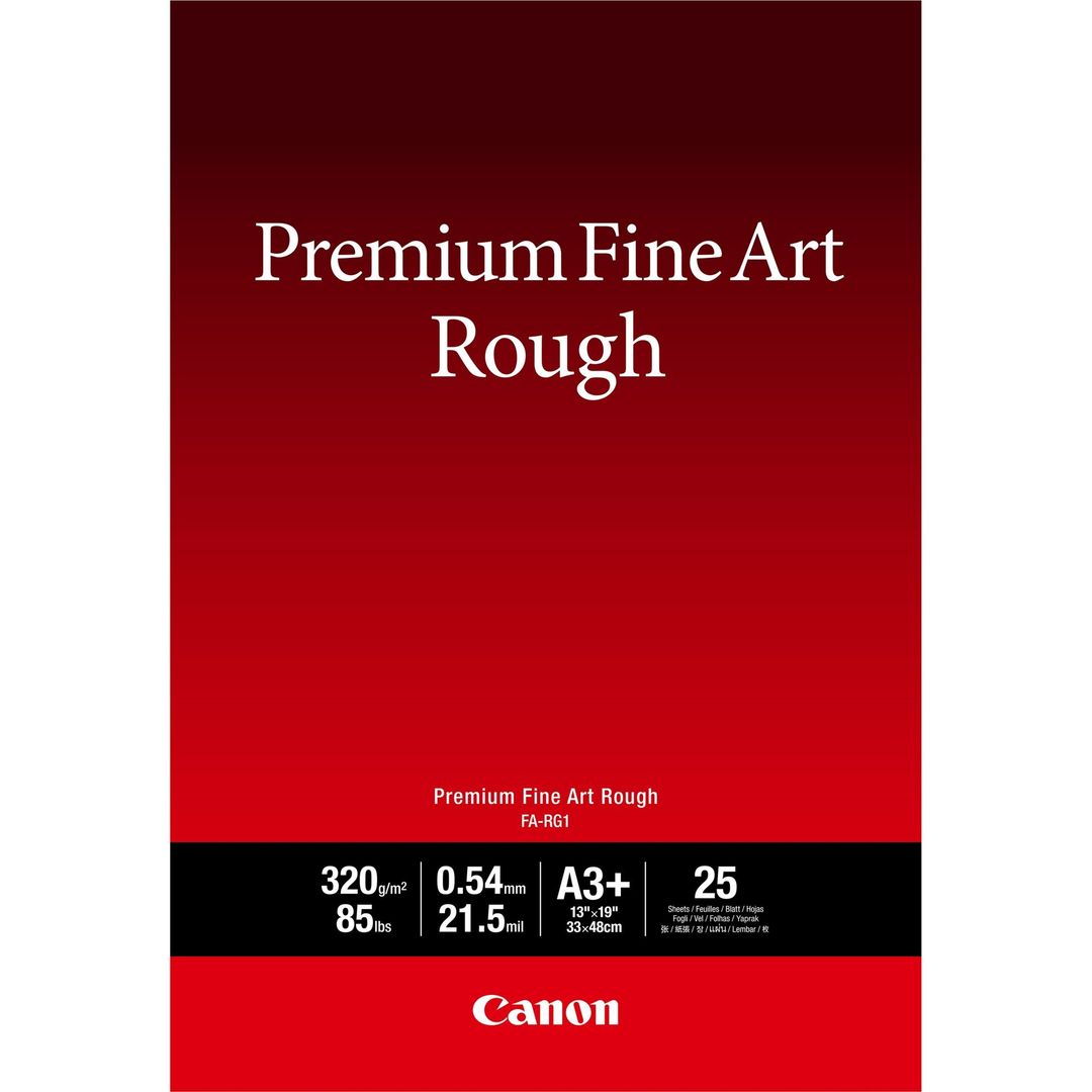 Canon FA-RG1 Premium Fine Art Rough Paper, A3 Plus, 25 sheets - Image 1