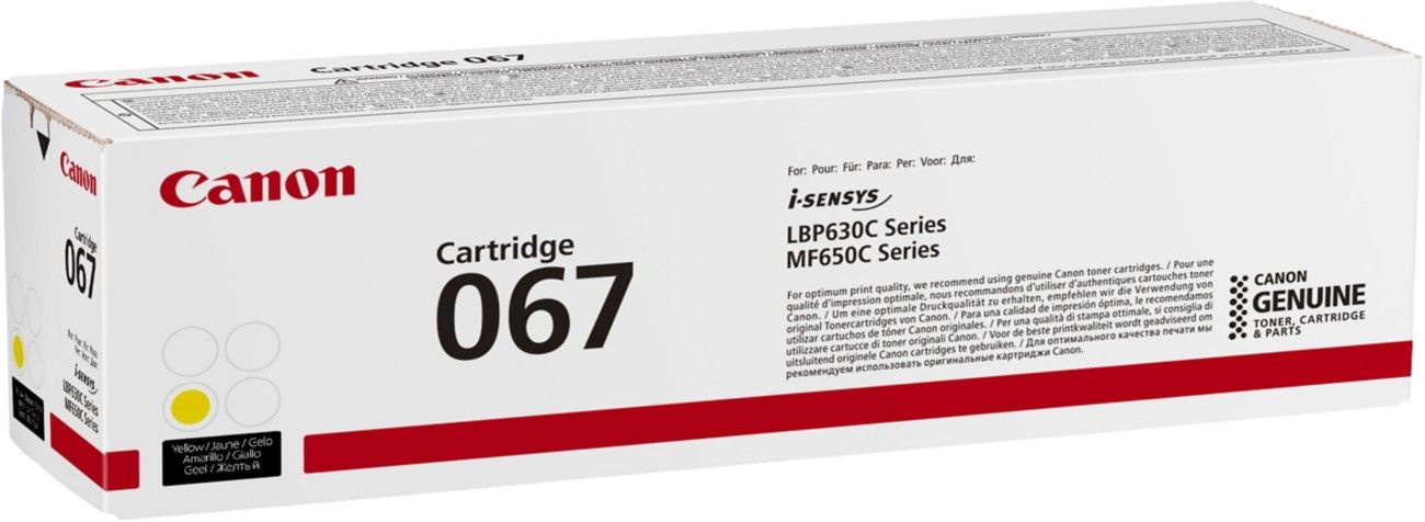 Canon 067 toner cartridge 1 pc(s) Original Yellow - Image 1